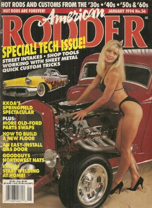 AMERICAN RODDER 1994 JAN - CUSTOM GAS DOOR MADE, STREET CUSTOM SPECTACULAR